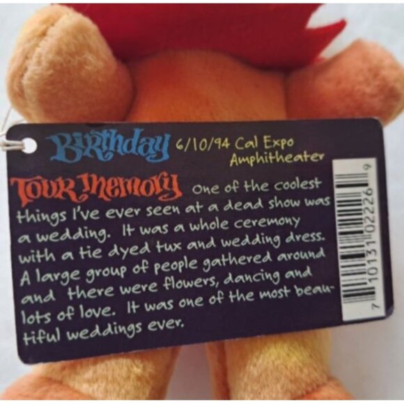 Sunshine Bear Grateful Dead Beanie Limited Edition Plush Doll Collectible Sunny - Picture 4 of 4